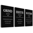 thumbnail image 1 of Black Inspirational Wall Art Sayings for Wall Decor 12x16in3pcs Motivational Wall Decor Positive Affirmations Quotes Canvas Prints for Living Room Office, 1 of 6