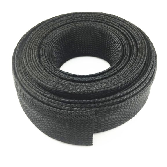Black Insulated Sleeving Tight PET Wire Cable Protection Expandable Cable Sleeve Wire Gland