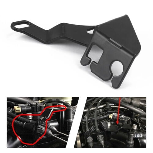 Black Intake Manifold Throttle Cable Bracket Fit for GM Truck TBSS NNBS L92