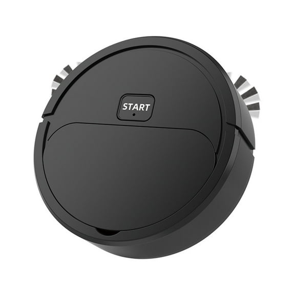 Black Intelligent Sweeping Robot 3-In-1 Rechargeable Cleaning Suction Sweeping And Mopping Mini Vacuum Cleaner