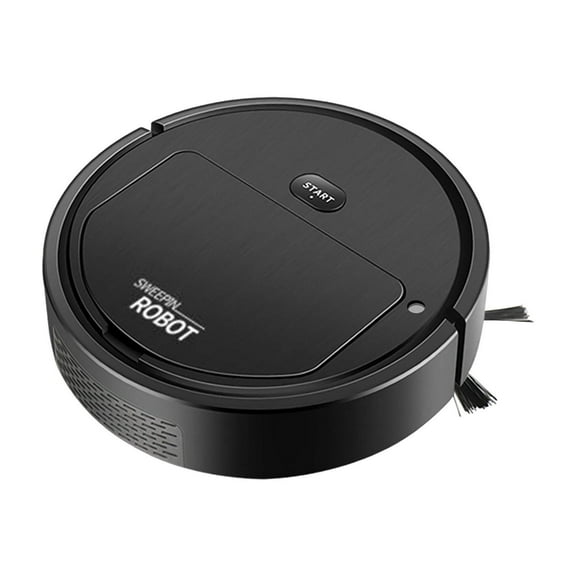 Black Intelligent Sweeping Robot, With Mopping Humidifier Spray Function, Automatic Cleaning For Hardwood Floors Carpet