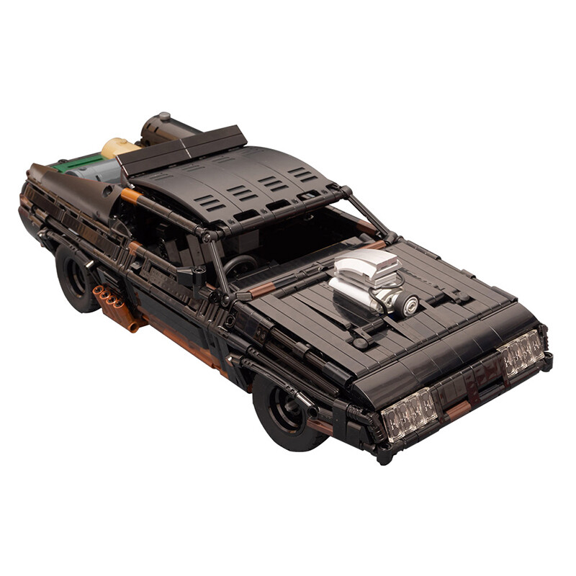 Black Interceptor with Power Functions Rear Wheel Drive Car Model Building Blocks Set 35846 MOC Bricks Toys 1510pcs