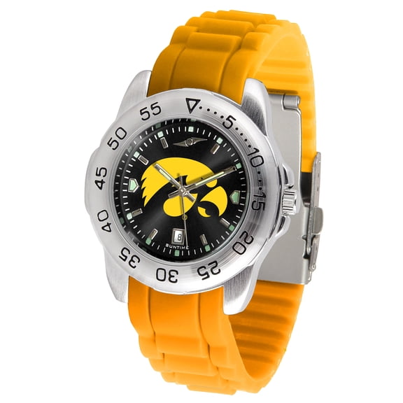 Black Iowa Hawkeyes Sport AC AnoChrome Watch