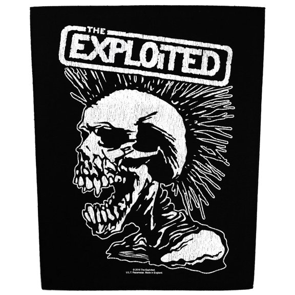 The Exploited Vintage Skull Back Patch