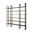 thumbnail image 1 of Black Iron Framed Wooden Shelving Unit, 1 of 5