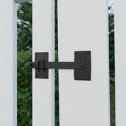 Black Iron Gate Flip Latch 12" Large Antique Two Sided Flip Locks Rust Resistant Barn Door and Fence Gate Latches w/Hardware Renovators Supply