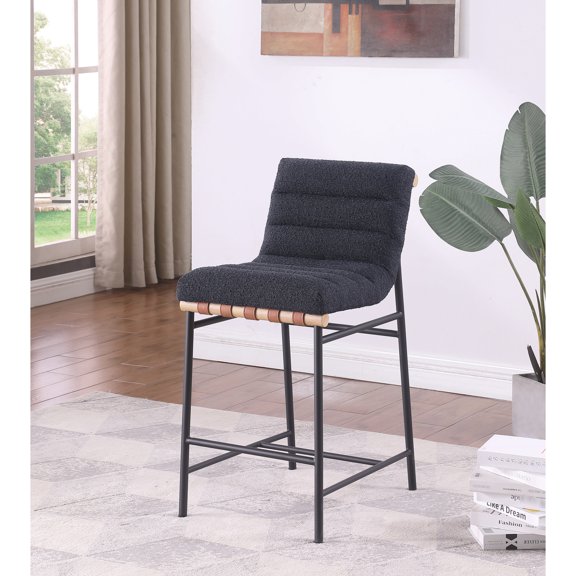 Black Iron Leg - Sturdy Support for Counter Height - Dining Area - Reliable and Comfortable Seating