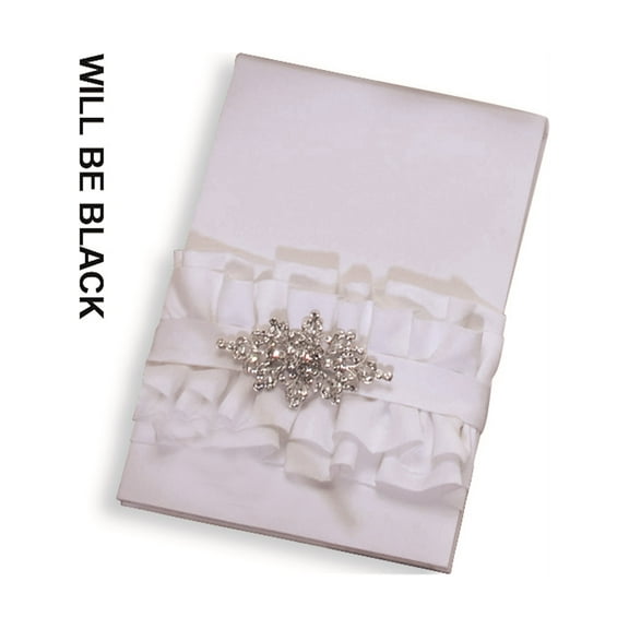 Black Isabella Guest (Holds 600 Signatures) Book Designer Jewelry by Sweet Pea