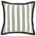 thumbnail image 1 of Black Ivory Alternate Striped Throw Pillow, 1 of 8