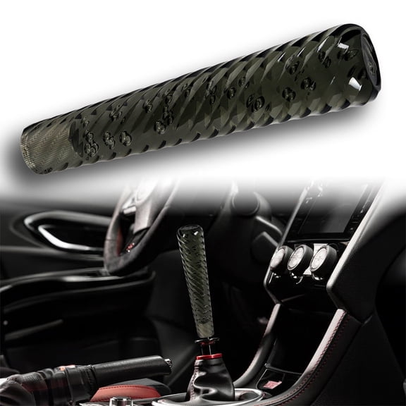 Black JDM Spiral Crystal VIP Style Manual Bubble Shifter Shift Knob Head - 20CM
