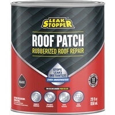 Black Jack 0318-Ga, Liquid Synthetic Rubber, Black Gardner-Gibson Roof Patch "Industrial Sealant", 2.76 lb 29 fl oz