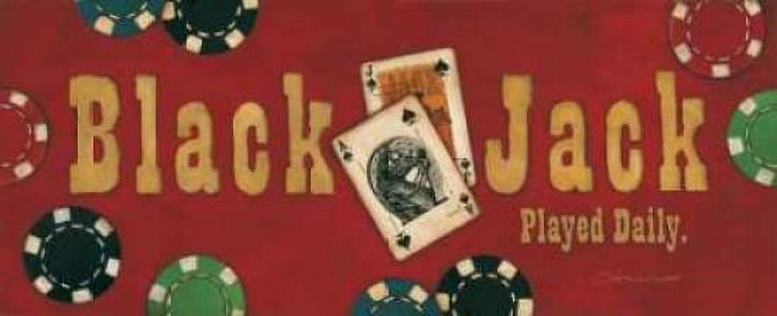 Black Jack Canvas Art - Stephanie Marrott (24 x 48)
