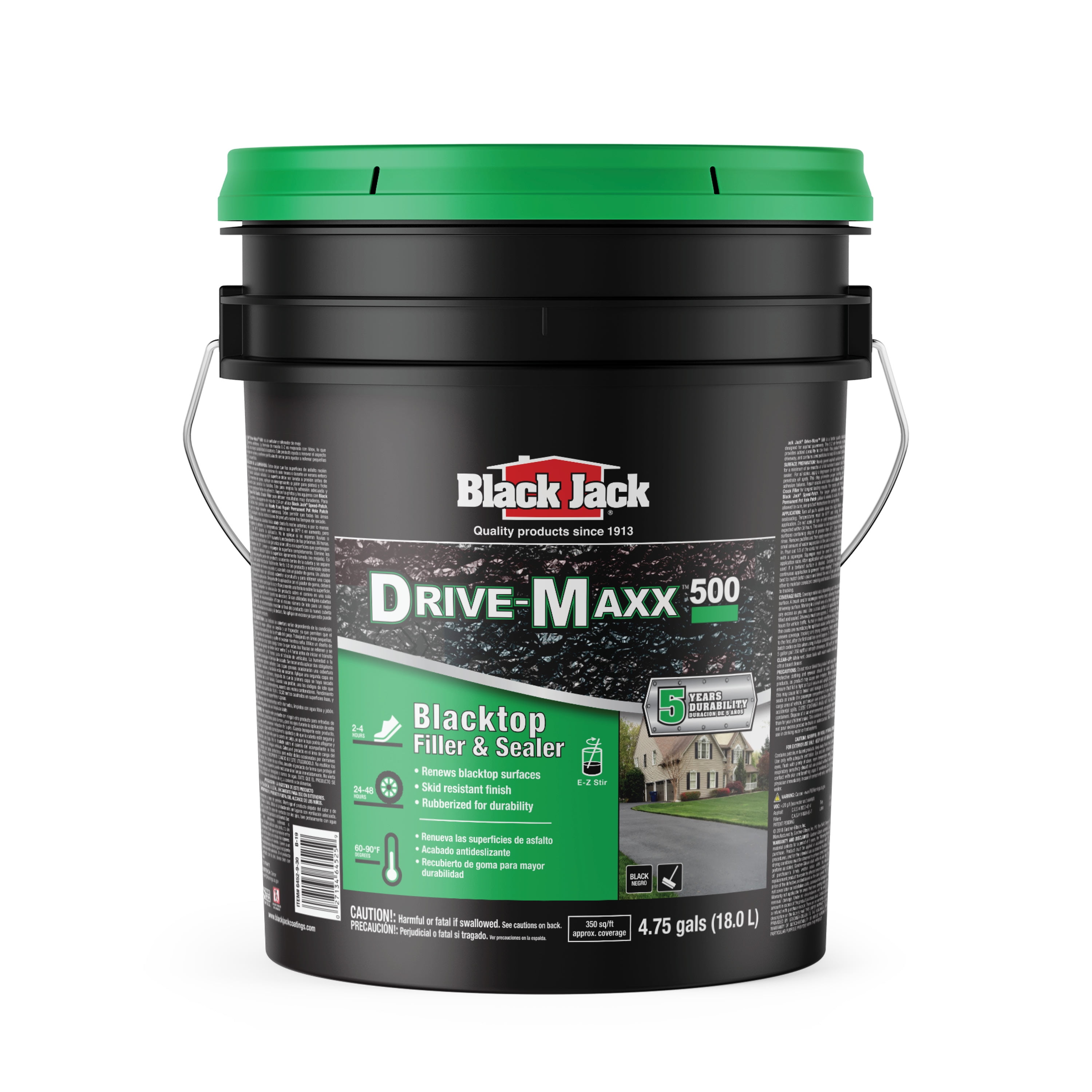 Black Jack Drive Kote 500 Driveway Crack Sealant & Filler, 4.75 Gallon ...