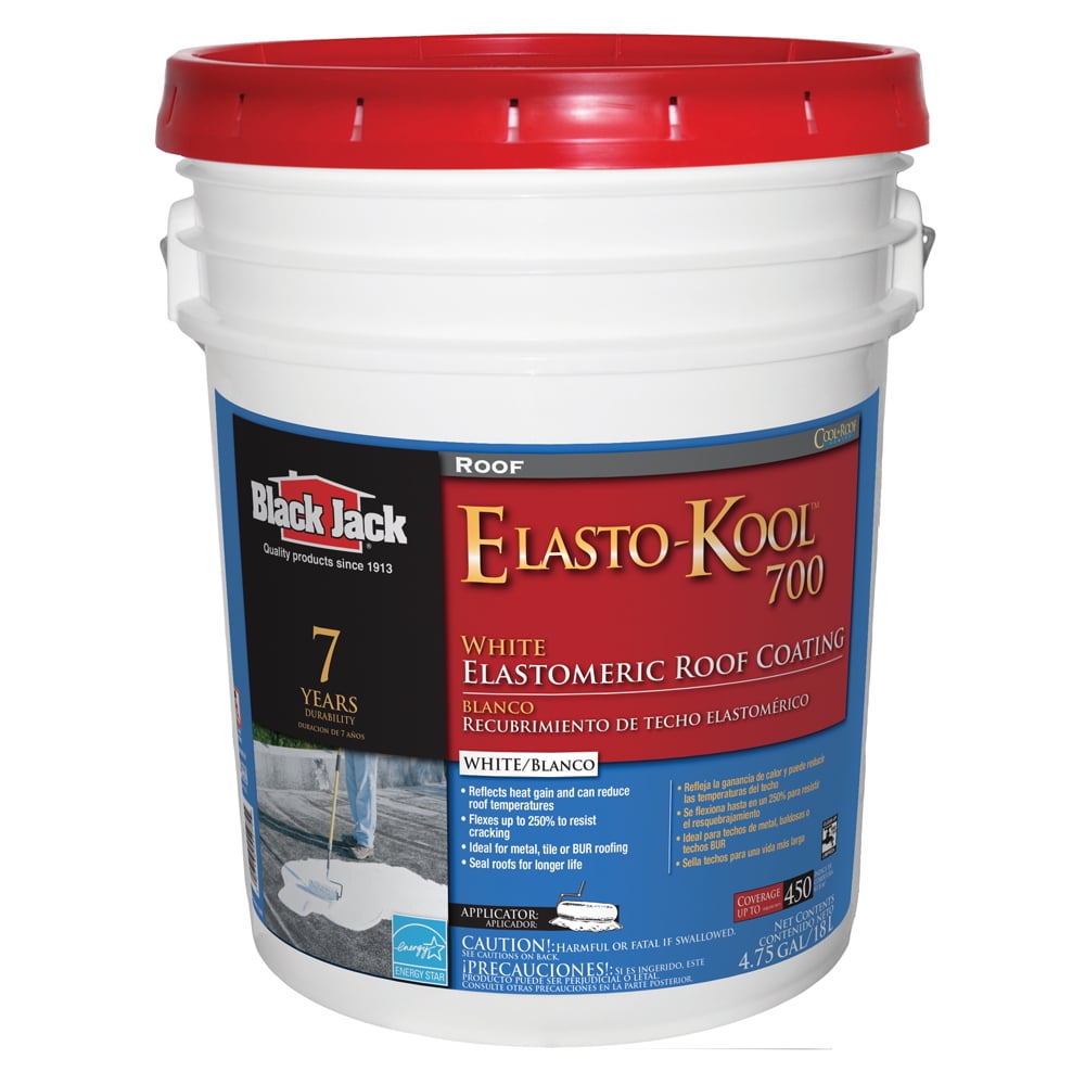 BLACK JACK Elasto-Kool 1000 5-Gallon Elastomeric Reflective Roof Coating (10-Year Limited Warranty)