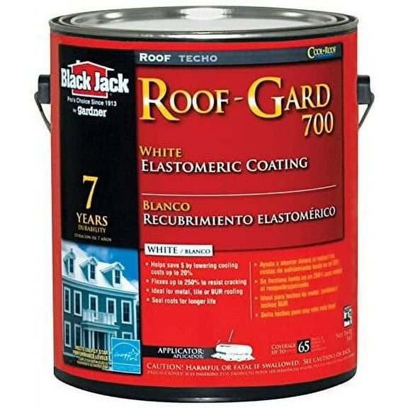 Black Jack Elastomeric Roof Coating Acrylic Interior White 3.6 Qt 7 Yr