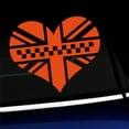thumbnail image 1 of Black Jack Heart - Vinyl Decal For MINI Cooper - Choose Color - [ORANGE], 1 of 1