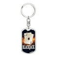 thumbnail image 1 of Black Jack Keychain Dog Tag Stainless Steel or 18k Gold, 1 of 16