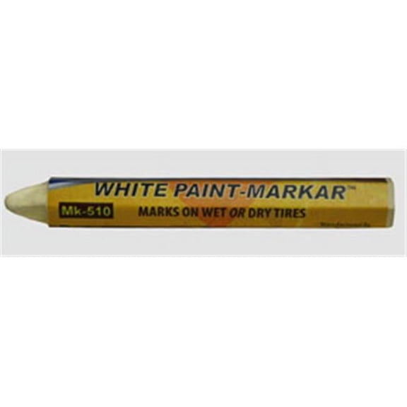 1/2" White Paint Marker (Hex) MK-510-2