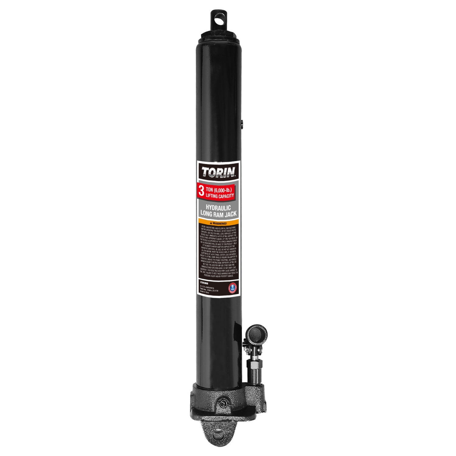 Black Jack Torin Long Ram Hydraulic Jack: Single Piston, Clevis Base, 3 Ton Capacity
