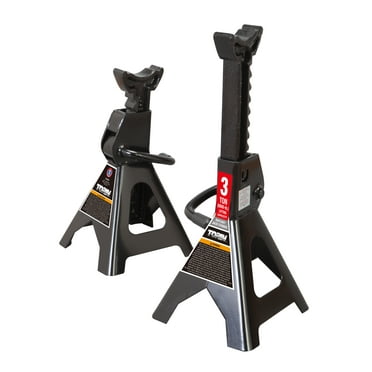 BESTOOL 4 Ton (8,000 Lb) Jack Stands, 2 Pack – Flat Rubber Top, Security Locking Pin, 13.4-20 Inch Height Range