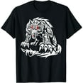 thumbnail image 1 of Black Jacob Fatu Wolf T-Shirt,Light Pink color,size S, 1 of 5