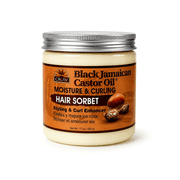OKAY Black Jamaican Castor Oil Curl Enhancing Hair Sorbet, Defines & Moisturizes Curls, Controls Frizz, Sulfate & Paraben Free, 17 oz