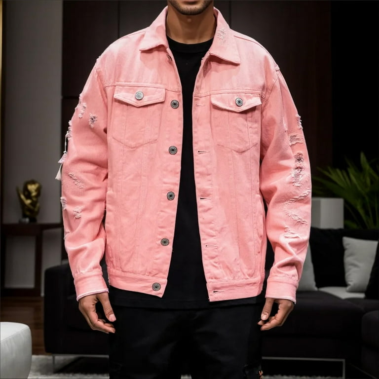 New look mens black denim jacket sale