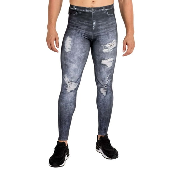 Black Jean Johnny Meggings