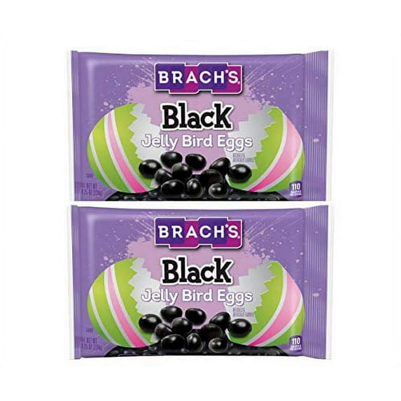 Black Jelly Beans - Jelly Bird Eggs - 2 Bags