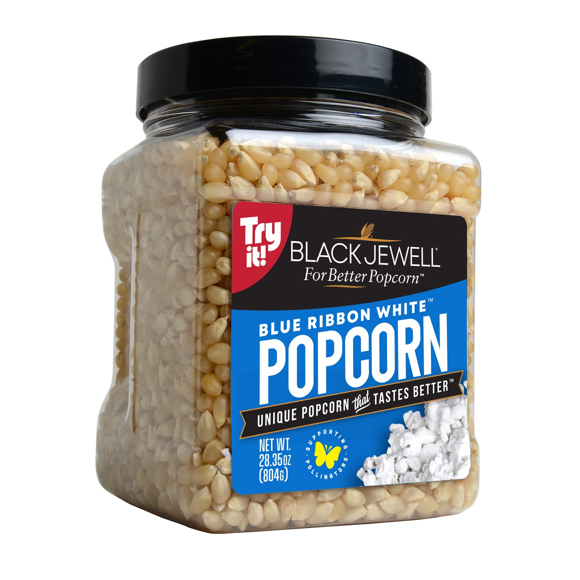 Black Jewell Gourmet Popcorn Kernels, Blue Ribbon White, 28.35oz (Pack