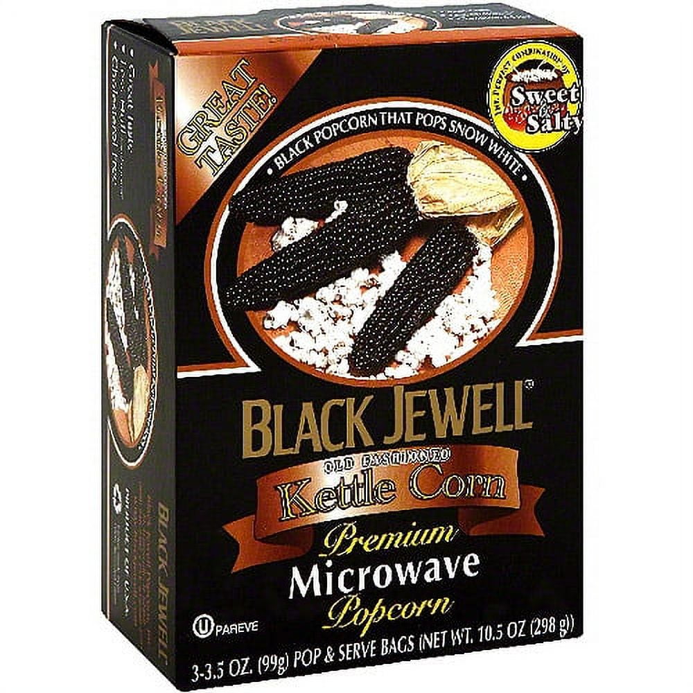 Black Jewell Microwave Kettle Popcorn, 10.5 oz (Pack of 6)