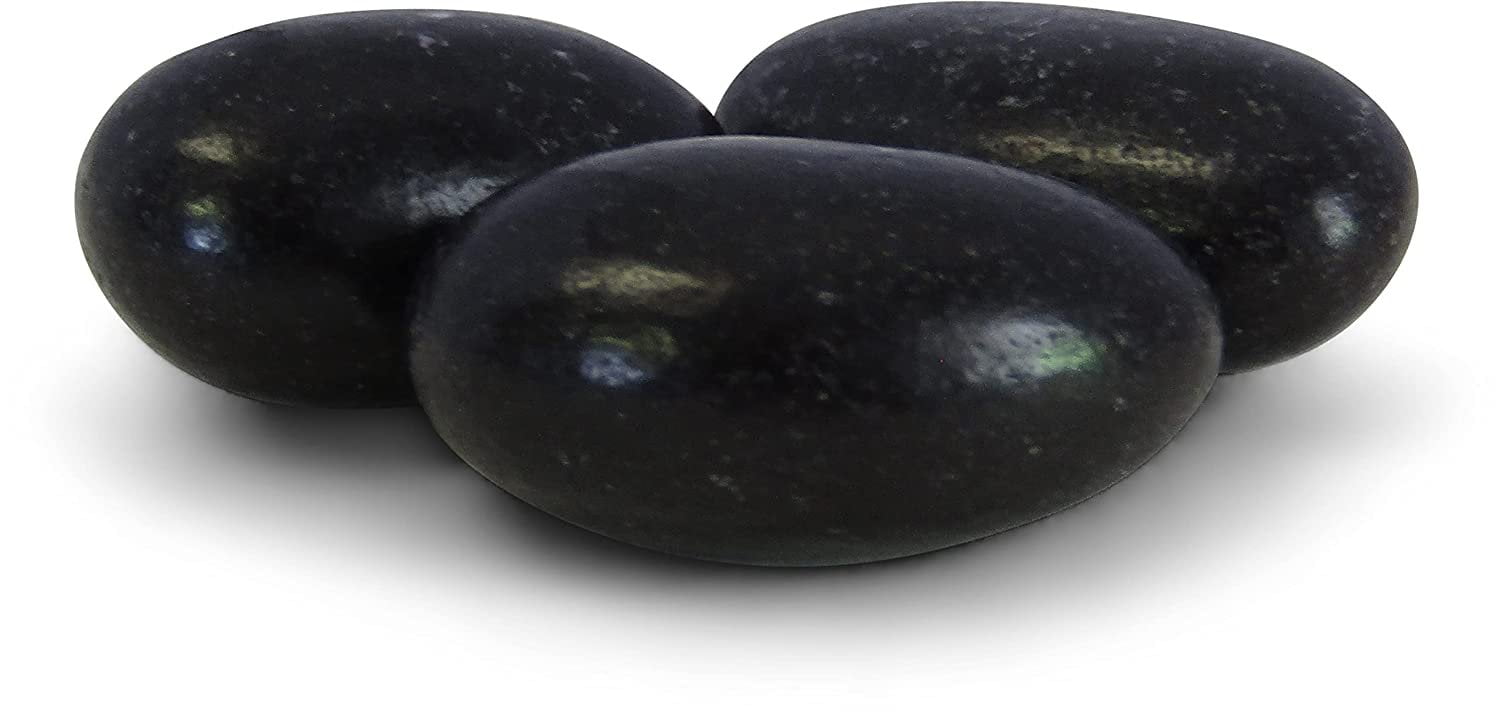 Black Jordan Almonds by Its Delish, 3 LBS Bulk  Sugared Almond Nut with Sweet Hard Candy Coating - Bulk Wedding Favors, Bridal and Baby Showers, Party Buffets - USA Made, Vegan & Kosher