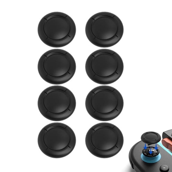 Black Joystick Replacement Caps for Switch 2 Controller, NS2 Thumb Grip Cover, Original Style Analog Stick Caps