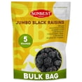 thumbnail image 1 of Jumbo Black Raisins – 5 Pound Bulk Bag by Sunbest Natural – Plump, Juicy & Nutrient-Rich, 1 of 6