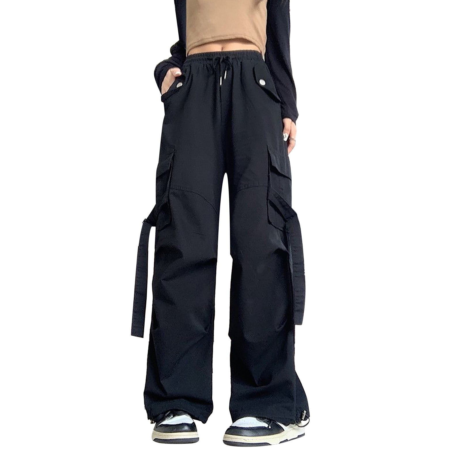 Black-Juniors-Pants-Cotton-