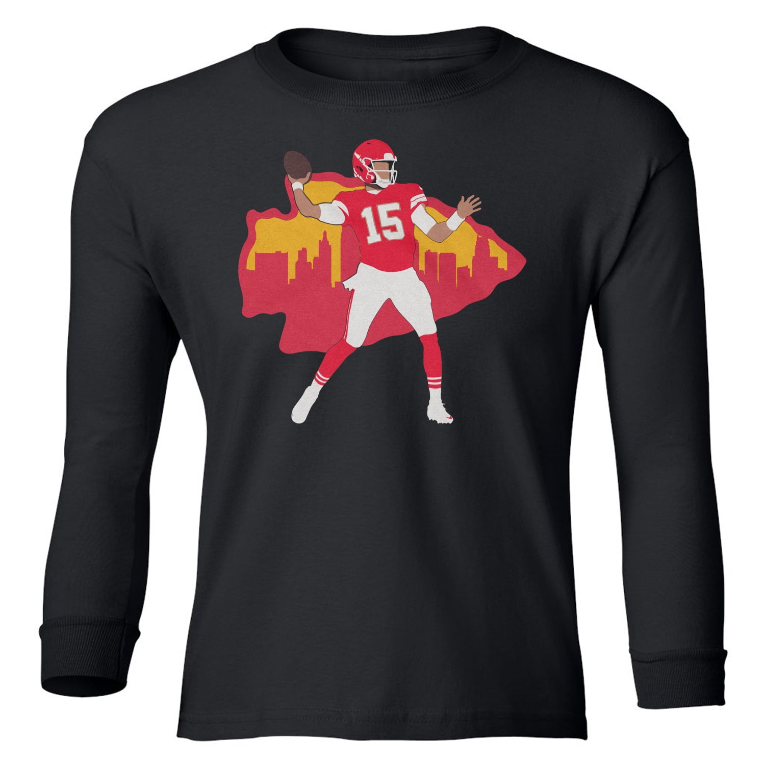 Kansas AIR Mahomes Football Youth Long Sleeve T-Shirt
