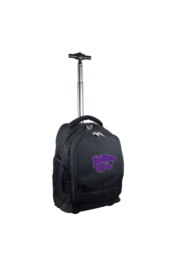 Black Kansas State Wildcats 19'' Premium Wheeled Backpack