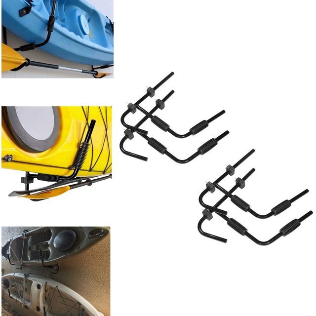 Black Kayak Storage Rack Wall Mounted Folding Rack Holder Kayak Ladder