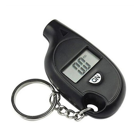 Black Keyring PSI Bar Digital Tyre Pressure Gauge Car Van Motorbike cycle V1B8
