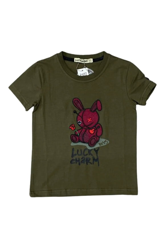 Kids Lucky Charm T-Shirt (Olive)