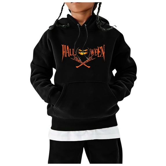 Black Kids Hoodies Boys10-12 Letter Toddler Boys Hoodies and Sweatshirts Christmas & Oversized Hoodie Cute Trendy Z0K-Light , 130