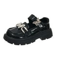thumbnail image 1 of Black Kids Princess Shoes With Soft Rubber Sole For Daily Adventures And Party Occasions, 1 of 9