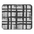 thumbnail image 1 of Black Kilt Grunge Pattern with Hand Crossing Lines for Linen Sportswear Rustic Check Tartan Scottish Mousepad Mouse Pad Mouse Mat 9x10 inch, 1 of 3