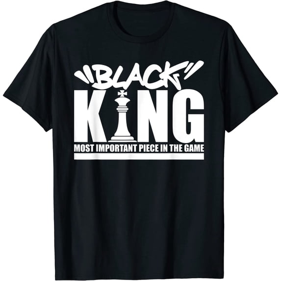 Black King Chess Piece Design Couples King Queen Proud Black