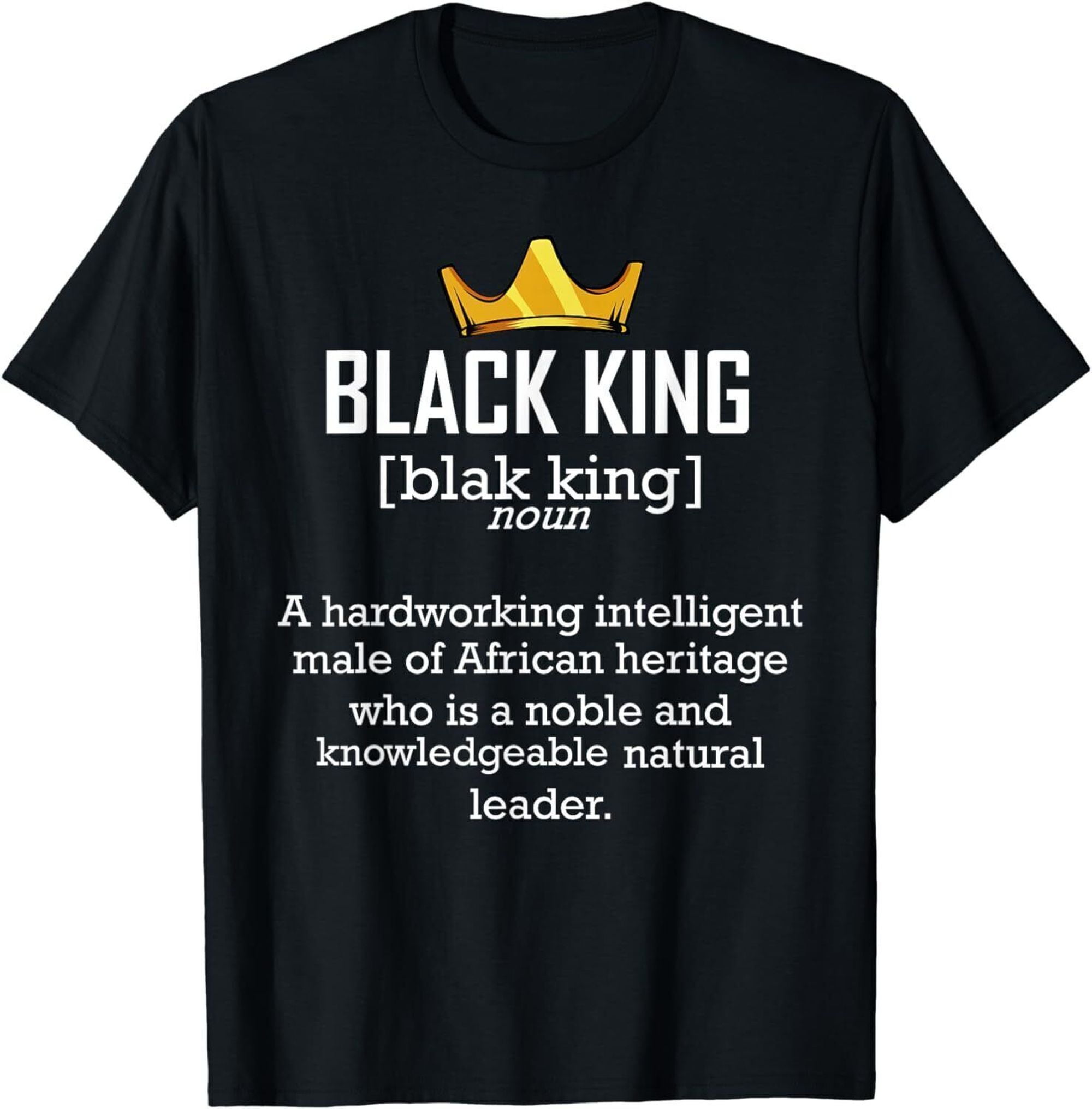 Black King Definition Dashiki African Heritage Graduation TShirt