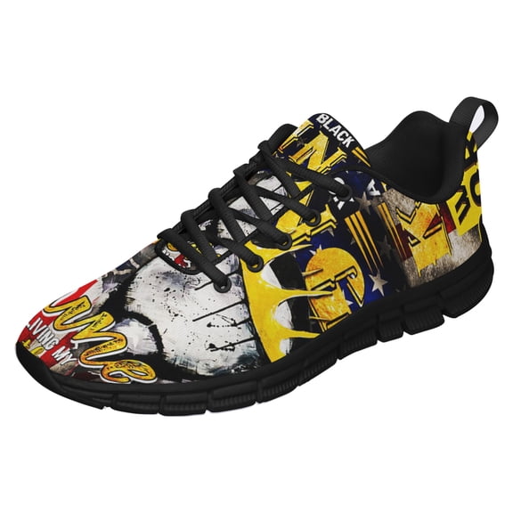 Black King Was Born In June Africa Running Shoes Sneakers Mesh Black Size 3.5