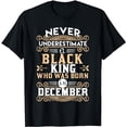 thumbnail image 1 of Black Kings Are Born In December T-Shirt - Birthday TShirts, 1 of 5