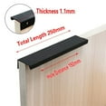 Black Kitchen Door Handles Cupboard Drawer Concealed Finger