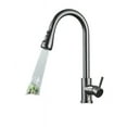 Black Kitchen Faucet, Single Hole Pull Out Spout Kitchen Sink Mixer Tap
