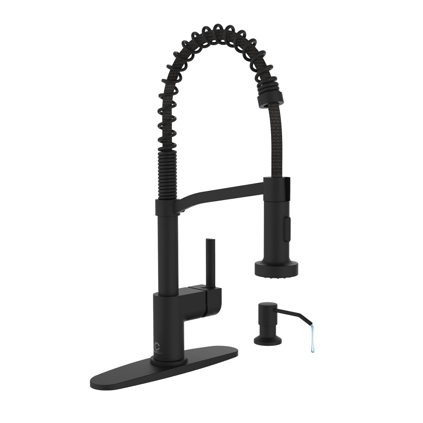 Black Kitchen Faucet Soap Dispenser, Faucet For Kitchen Sink, Kitchen ...
